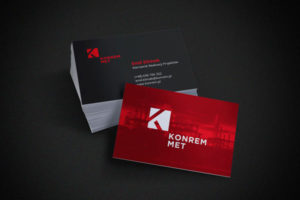 konrem met wizytówki