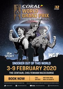snooker coral world grand prix poster